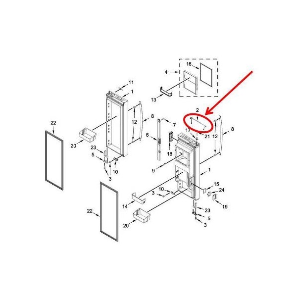Whirlpool W11366500 Whirlpool Refrigerator Water Tube W11366500 - main